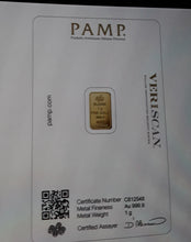 Load image into Gallery viewer, 1 Gram Gold Bars, price £110