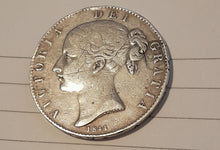 將圖片載入圖庫檢視器 Queen Victoria 1844 Silver Crown Coin, £85